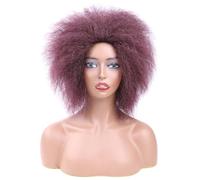 Cosplay Capelli Parrucca corta ondulata con frangia Parrucca corta da donna con capelli finti Parrucca sintetica 35 cm/14' Esplosione naturale soffice esplosiva della testa Capelli Finti