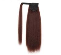 Cosplay Capelli Parrucca da 60 cm/23,6'' Coda di cavallo lunga e diritta Avvolgente Coda di cavallo Estensioni dei capelli sintetici Clip in Parrucchino coda di cavallo Capelli Finti