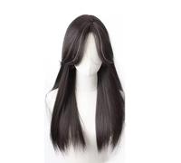 Cosplay Capelli Parrucca lunga Parrucca sintetica Parrucche diritte Parrucche in fibra resistente Parrucche nere ondulate lunghe ricce per le donne Aspetto naturale sintetico Capelli Finti