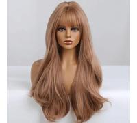 Cosplay Capelli Parrucche lunghe con frangia Parrucche bionde ricci a strati sintetici ricci per le donne Moda classica calore sintetico naturale Capelli Finti