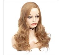 Cosplay Capelli Parrucche lunghe da 60 cm/23,6 pollici per parrucca bionda lunga riccia ondulata per le donne Parrucca sintetica per capelli per feste cosplay Capelli Finti