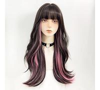 Cosplay Capelli Parrucche sintetiche per capelli Natural Layered Anime Cosplay Costume Party Hair Fashion Women per tutti i giorni o feste Capelli Finti