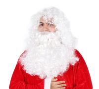 Cosplay con barba Babbo Natale Capelli sintetici Anime Cosplay Parrucca Parrucche sintetiche Ragazza Donna Uomo Parrucche