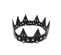 Cosplay Corona Fascia Goth Nera Tiara Gotica Capelli Corone Vintage Halloween Re Reale Uomo Adatta A Molte Occasioni