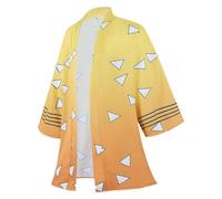 Cosplay Donna Hallowen Personaggio periferico dello Stesso Sesso Jiro 3D Stampato in Digitale Kimono Mantello Piuma Tessuto Costume Cosplay Costumi Cosplay Anime Sexy per Le Donne per Il (Yellow, L)