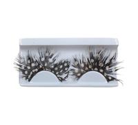 Cosplay False Eyelashes, Two-Tone Artistic Lashes, 4.72 Inches Portable with Protective Case, Hand-Crafted Fibers, Bold Stylized Aesthetic with Soft Texture, Creative Accessory for Special Events