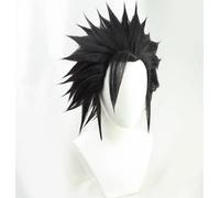 Cosplay Final Fantasy VII FF7 Zack Fair Parrucca anime Party Nero a strati Breve wig