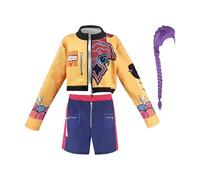 Cosplay Jacket Shorts Suit With Wig | Cosplay Anime Costume,Girls Pop Singers Costume Halloween Party Cosplays Full Set Stage Performance Outfits For Girls