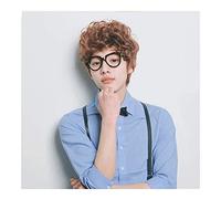 Cosplay Parrucche Parrucca Afro Marrone Da Uomo A Strati Corti Soffici Ricci Capelli Sintetici Costume Cosplay Parrucche Piene Parrucca Quotidiana