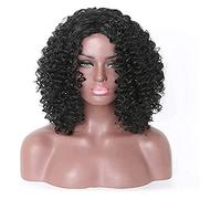 Cosplay Parrucche Parrucca Afro Riccia Con Frangetta, Parrucche Alla Spalla Parrucche Per Capelli Ricci Parrucca Sintetica Parrucca Piena Riccia Per Le Donne Nere Parrucca Quotidiana