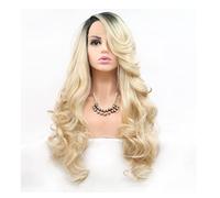 Cosplay Parrucche Parrucca Bionda Riccia Lunga Sfumata Da Donna Parrucca Sintetica Per Capelli Ondulati In Fibra Resistente Al Calore Parrucca Quotidiana