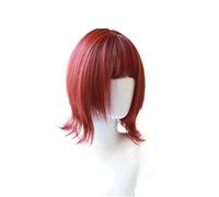 Cosplay Parrucche Parrucca Bob Da Donna Parrucca Ondulata Riccia Corta Con Frangia D'aria Traspirante Naturale Per La Festa Di Cosplay Parrucca Quotidiana