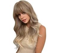 Cosplay Parrucche Parrucca Morbida Parrucche Stile Donna Matura Parrucche Fascia Multicolore Parrucche Regolabili Per Lunghi Ricci Sintetici Parrucca Quotidiana (Color : A, Size : 7 3/8)