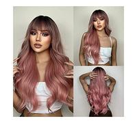 Cosplay Parrucche Parrucca Ondulata Lunga Parrucche Rosa Sfumato Per Donna Parrucche Sintetiche Resistenti Al Calore Parrucca Quotidiana