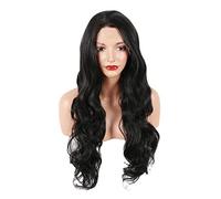 Cosplay Parrucche Parrucca Ondulata Nera Lunga Per Donna, Parrucche Ondulate Ricci Naturali Pastello Naturali Da 26 Pollici Parrucche A Onda Lunga Con Parte Centrale Da 26 Pollici Parrucca Quotidiana