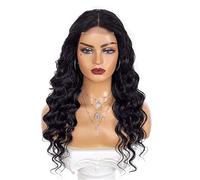 Cosplay Parrucche Parrucca Sintetica Ondulata Riccia Da Donna Elegante Fibra Naturale Resistente Al Calore Con Cappuccio Per Parrucca Parrucca Quotidiana