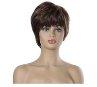 Cosplay Parrucche Parrucche corte for le donne, parrucche in fibra sintetica resistenti al calore con frangia, cosplay o parrucche giornaliere for parrucche da donna (colore: A) Parrucca Quotidiana