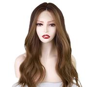 Cosplay Parrucche Parrucche Da Donna Parrucca Marrone A Onde Lunghe Parrucca Sintetica Di Con Pizzo Adatta Per Tutti I Giorni Parrucca Quotidiana