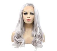 Cosplay Parrucche Parrucche Grigio Argento Da Donna Parrucche Di Pizzo Leggero Naturale Parrucche Di Sintesi Di Ricambio Per Capelli Parrucca Quotidiana