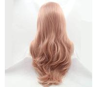 Cosplay Parrucche Peluca Larga Rosa Ondulada, Peluca Rosa De 24 Pulgadas De Largo, Peluca Ondulada Rizada, Peluca Perfecta Y Esponjosa Para La Fiesta Diaria De Las Mujeres Parrucca Quotidiana