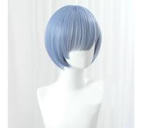 Cosplay Rem Wig, anime party Blue Short Bob wigs
