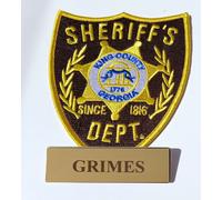 Cosplay Rick Grimes The Walking Dead Patch & Piastra King County Sheriff