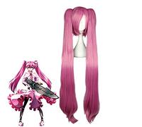 COSPLAY WIG Anime Akame Ga Kill! Mine lunghe due code di cavallo parrucca costume costume notturna raid donna resistente al calore resistenti parrucche per capelli sintetici akame ga uccidere