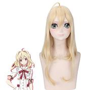 Cosplay wig anime game idolish7 parrucca takanashi tsumugi cosplay parrucca parrucche da festa per uomini + wig cap.