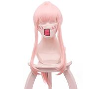 Cosplay Wig,DARLING in the FRANXX Zero Two Cosplay Wig,Long Pink Wig, with Free Wig Cap ,Halloween Costume Cosplay for Christmas Carnival Party (taglia: Style 2)