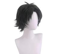 Cosplay Wig For Damian Desmond Short Black Wigs Anime Halloween Party Costume Props