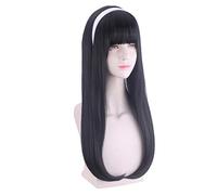 Cosplay Wig For Identity V Yidhra Long Straight Black Wig Role Play Heat Resistant Wigs