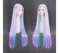 Cosplay Wig For Sword Art Online Yuna Long Straight Ombre Braiding Wig Anime Halloween Party Role Play Wigs