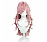 Cosplay Wig,High-Rise Invasion Yayoi Kusakabe Cosplay Wig,Long Wavy Pink Wig,with Free Wig Cap ,Halloween Costume cosplay for Christmas Carnival Party One Size, AS Show