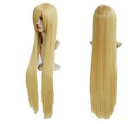 Cosplay Wigs Chobits chii Wig For Convention Party Show Golden Blond Color 100cm + Wig Cap
