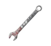 Cosplay Wrench, Fake Spanner Prop, Halloween Tool Accessory, Lightweight Safe Material, Realistic Look Design, Haunted House Party, 17.72x4.72x1.38 Inches Gray 1 Piece