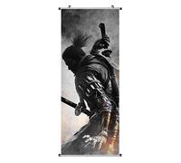 CosplayStudio Grande Sekiro: Shadows Die Twice Rollbild | Kakemono in tessuto | Poster 100 x 40 cm | motivo: Il lupo