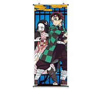 CosplayStudio Kimetsu no Yaiba - Quadro a rullo | Cacemono in tessuto | 100 x 40 cm | Motivo: Tanjirou & Nezuko