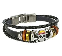 CosplayStudio One Piece - Braccialetto avvolgente con Jolly Roger della banda del cappello di paglia