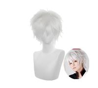 COSPLAZA Pams Costume per Halloween colore bianco su capelli Gintama Gintoki Sakata Cosplay Parrucca