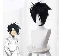 Cosroad The Promised Neverland Ray Emma Norman Parrucche Cosplay Uomo Donna Giallo Bianco Nero Parrucca Taglia Unica B