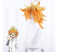 Cosroad The Promised Neverland Ray Emma Norman Parrucche Cosplay Uomo Donna Giallo Bianco Nero Parrucca Taglia Unica A