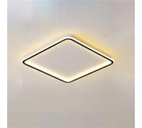 COSRUB Plafoniera LED Moderna, Lampada da Soffitto Quadrata Design Minimalista Luce a Soffitto per Camera Soggiorno Ufficio(White,50cm/19.68in)