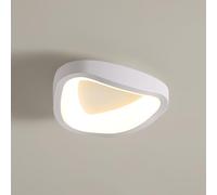 COSRUB Plafoniera LED Nordica Compatta, Lampada da Soffitto Geometrica Irregolare Ferro Bianco Luce a Soffitto Design Moderno per Corridoio Ingresso Balcone(Triangle,6000K)