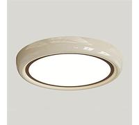 COSRUB Plafoniera LED Rotonda Crema, Lampada da Soffitto Moderna Semplice Dimmerabile Luce a Soffitto Piatta Camera Soggiorno Corridoio(40cm/15.74in)