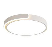 COSRUB Plafoniera LED Rotonda Moderna, Lampada da Soffitto Ultra Sottile Nordica Luce a Soffitto con Temperatura di Colore Selezionabile per Camera Soggiorno Ufficio(White,3000K-6000K)