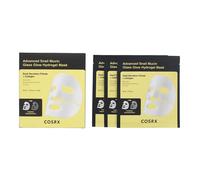 COSRX Advanced Snail Mucin Glass Glow Hydrogel Mask 3 Pezzi, Maschera al Collagene, Essenziali da Viaggio, Cura della Pelle Coreana