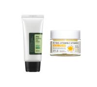 COSRX - Aloe Soothing Sun Cream SPF50+ PA+++ - 50ml + APLB - Retinol Vitamin C Vitamin E Facial Cream - 55ml Set