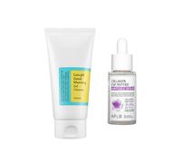COSRX - Low pH Good Morning Gel Cleanser - 150ml + APLB - Collagen EGF Peptide Ampoule Serum - 40ml Set