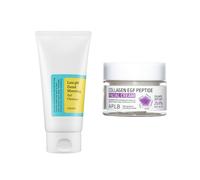 COSRX - Low pH Good Morning Gel Cleanser - 150ml + APLB - Collagen EGF Peptide Facial Cream - 55ml Set