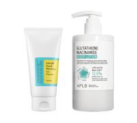 COSRX - Low pH Good Morning Gel Cleanser - 150ml + APLB - Glutathione Niacinamide Body Lotion - 300ml Set